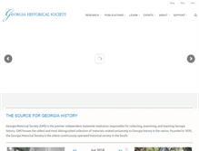 Tablet Screenshot of georgiahistory.com